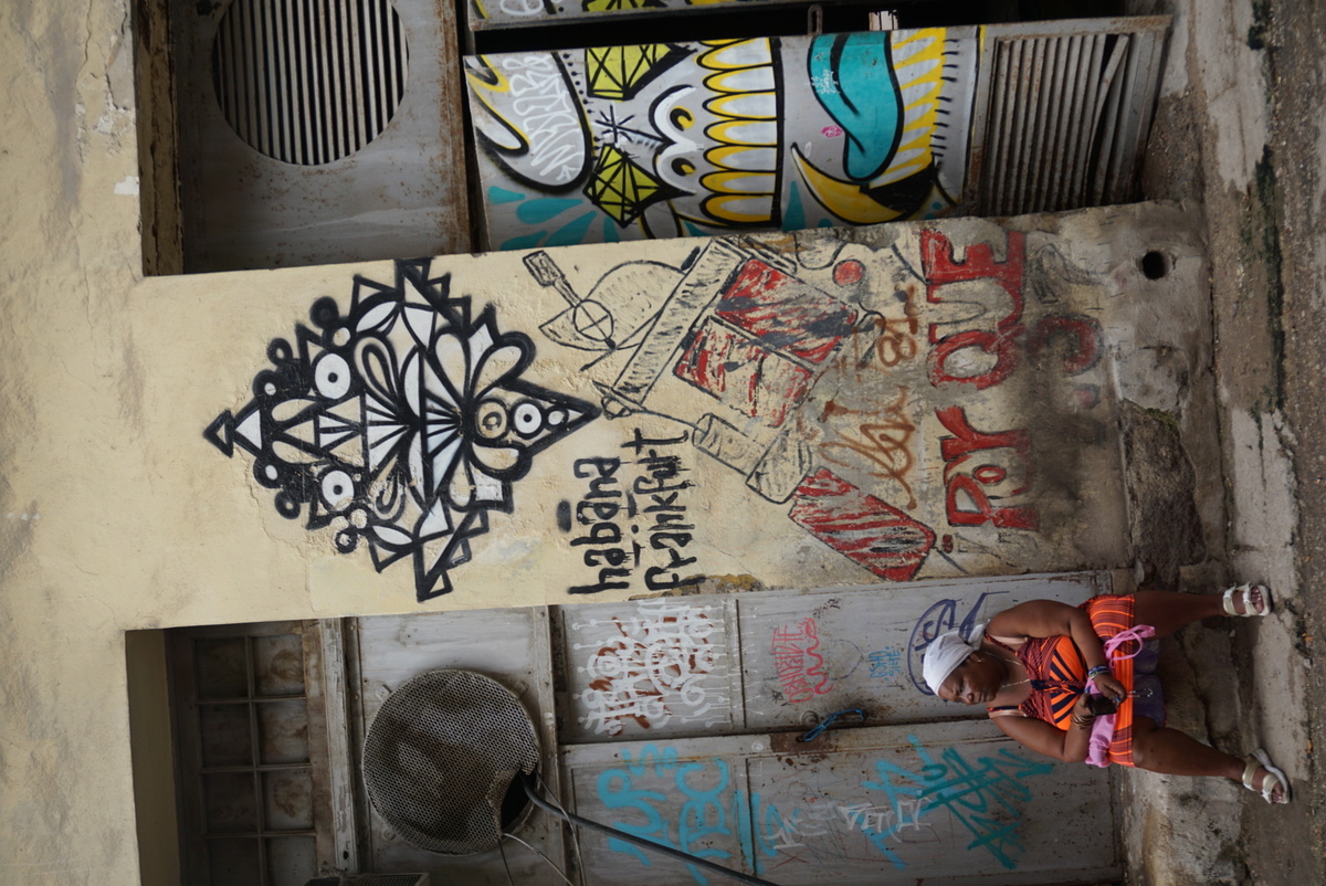 Graffiti "Habana Frankfurt" auf Kuba